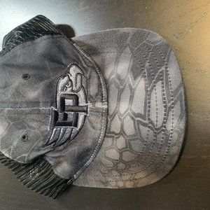 Grey & Black camo EP Eagles trucker hat